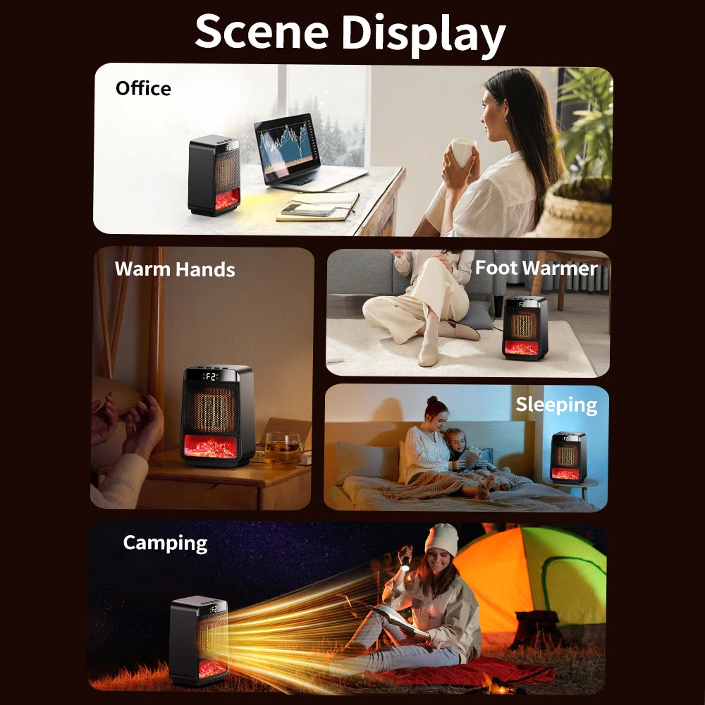 Portable Electric Heater For Heater Desktop Heaters Saving For Office Space PTC Ceramic Room Heater Warmer Machine for Winter