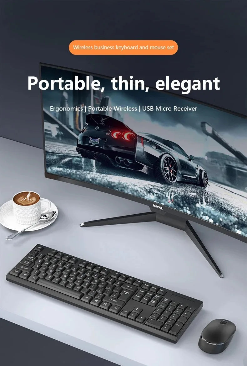 2.4GHz Wireless Keyboard Mouse Set Gaming Keyboard  Mouse Kit Tablet keyboard for Android TV Box Laptop PC Office Accessories