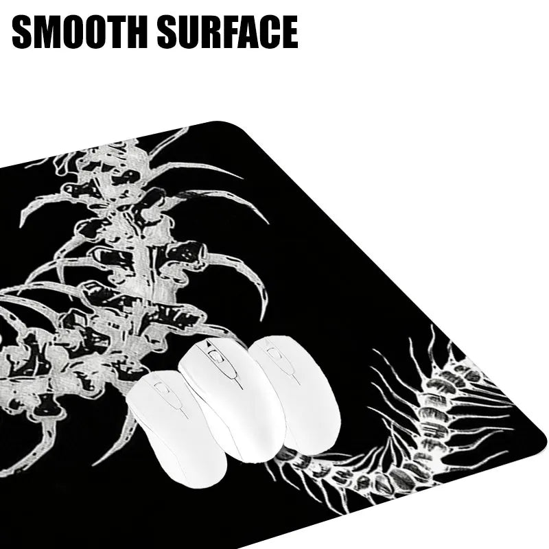 Anime Black Centipede XXL Gaming Mouse Pad Non-slip Stitched Edge Large Desk Mat Keyboard Carpet For Gamer Laptop Desktop