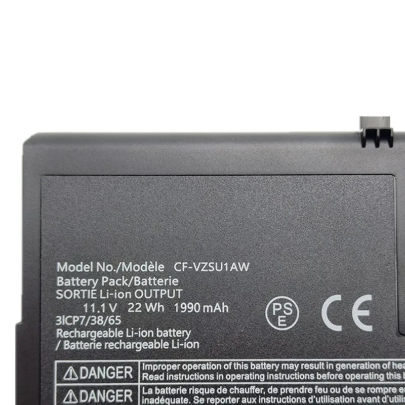 11.1V 22Wh 1990mAh CF-VZSU1AW CF-VZSU1BW Laptop Battery for Panasonic ToughBook CF-33 CF33