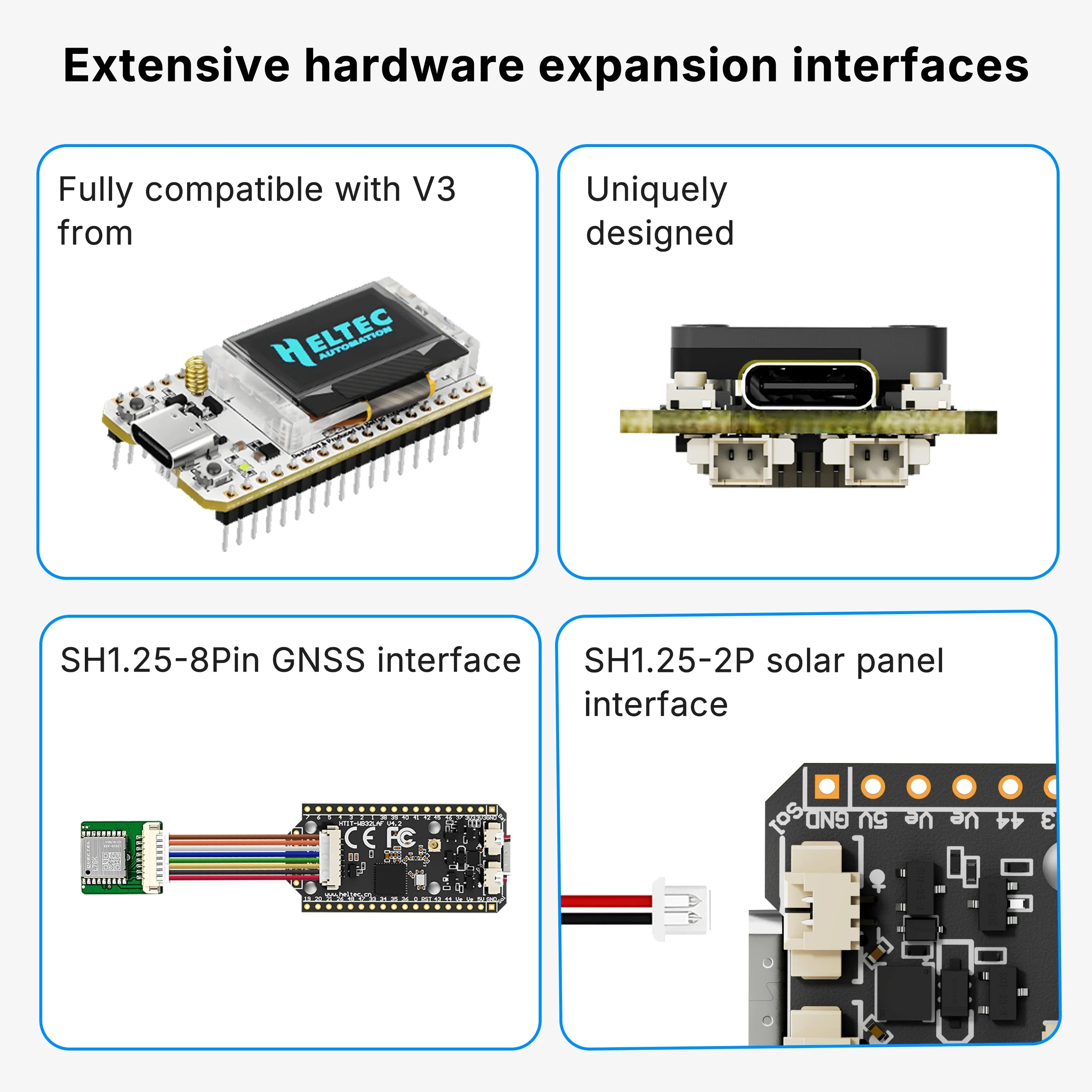 Heltec Wifi LoRa 32 V4 ESP32 SX1262 GPS 0.96inch OLED Meshtastic Solar Powered Dev-Board WiFi BLE Low Power For Arduino IoT