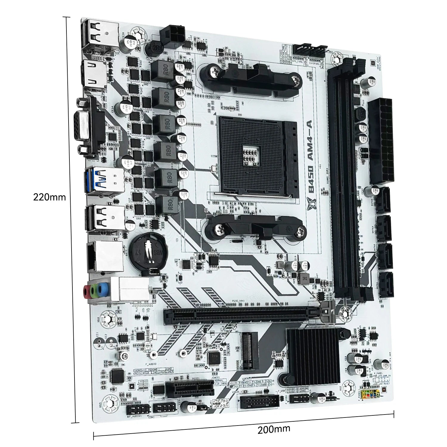 MACHINIST B450 Motherboard AMD Processor Dual-channel DDR4 Memory AM4 Mainboard M.2 NVME (Supports Ryzen 5500 5600 5600G CPU) - WinSupport Tech