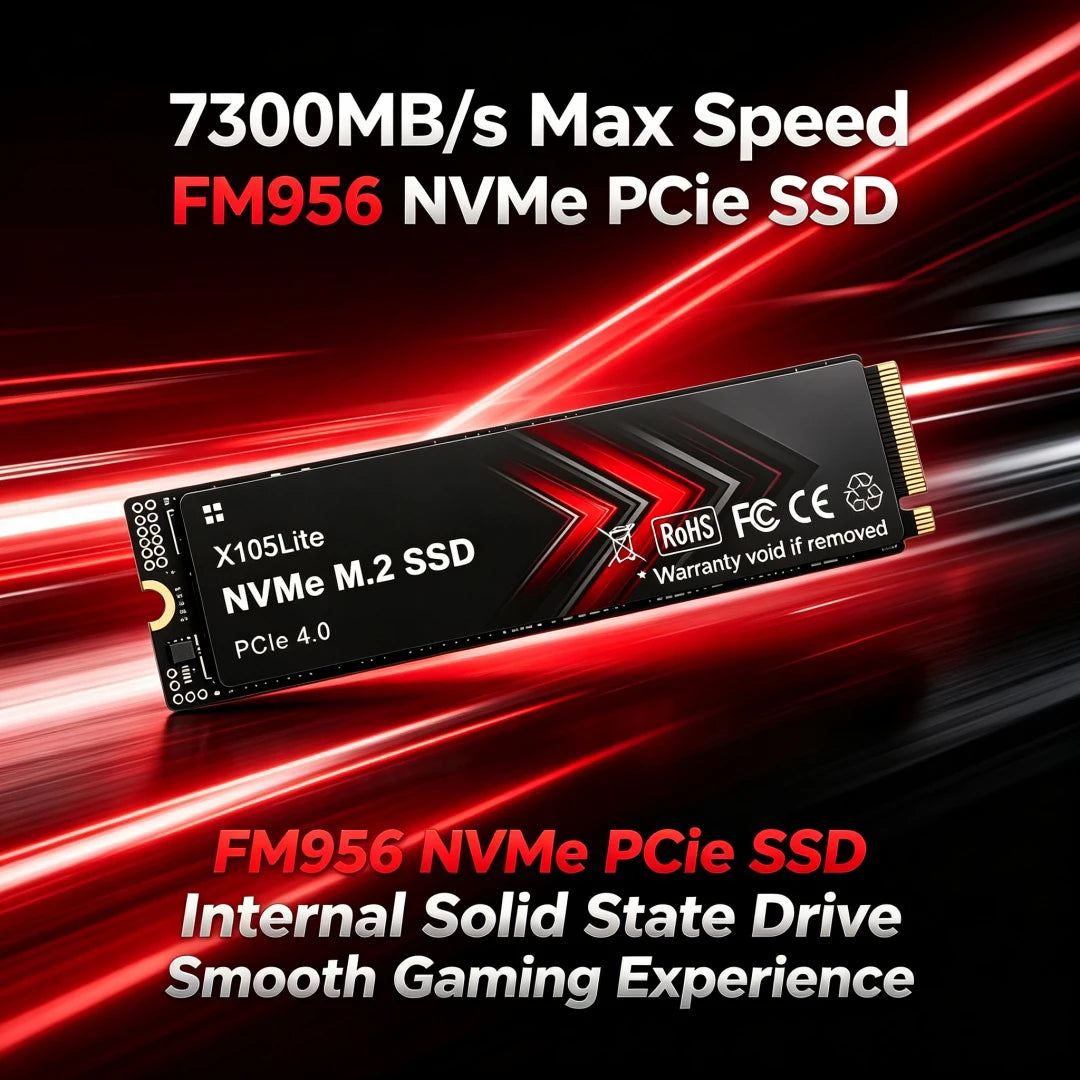 S303 M.2 2280 PCIe4.0 X4 NVMe SSD,7400MB/s TLC 3D NAND,500GB/1TB/2TB/4TB Gaming SSD for PS5, Laptop & Desktop PC Upgrade