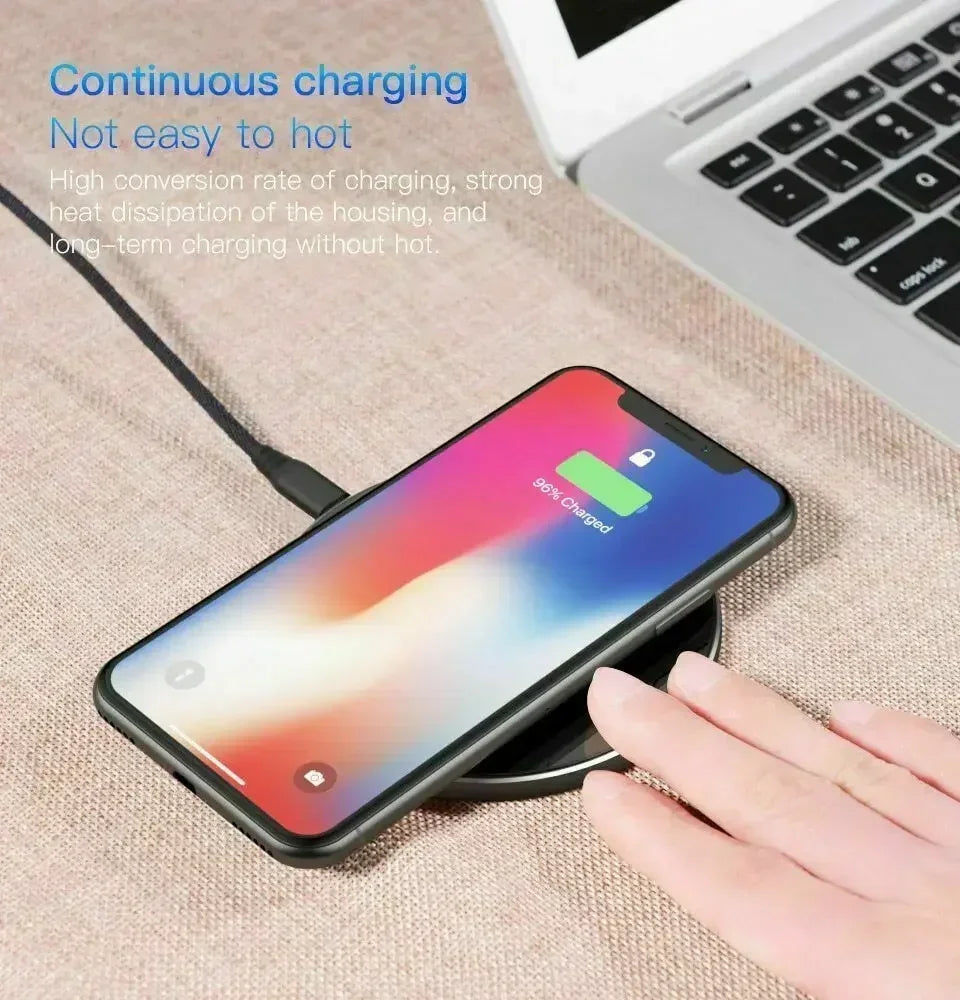 [Fast Wireless Charger]Wireless Charger,15W Fast Charging Pad|Quick Charge QC 3.0 for iPhone 17-12，XS,XR,Samsung-Magnetic Base