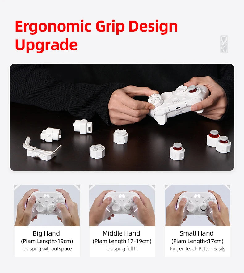 BEITONG PanGu Gamepad Customizable Modular Controller Wireless Bluetooth Gaming Controller for PC/NS2/Mobile/Steam