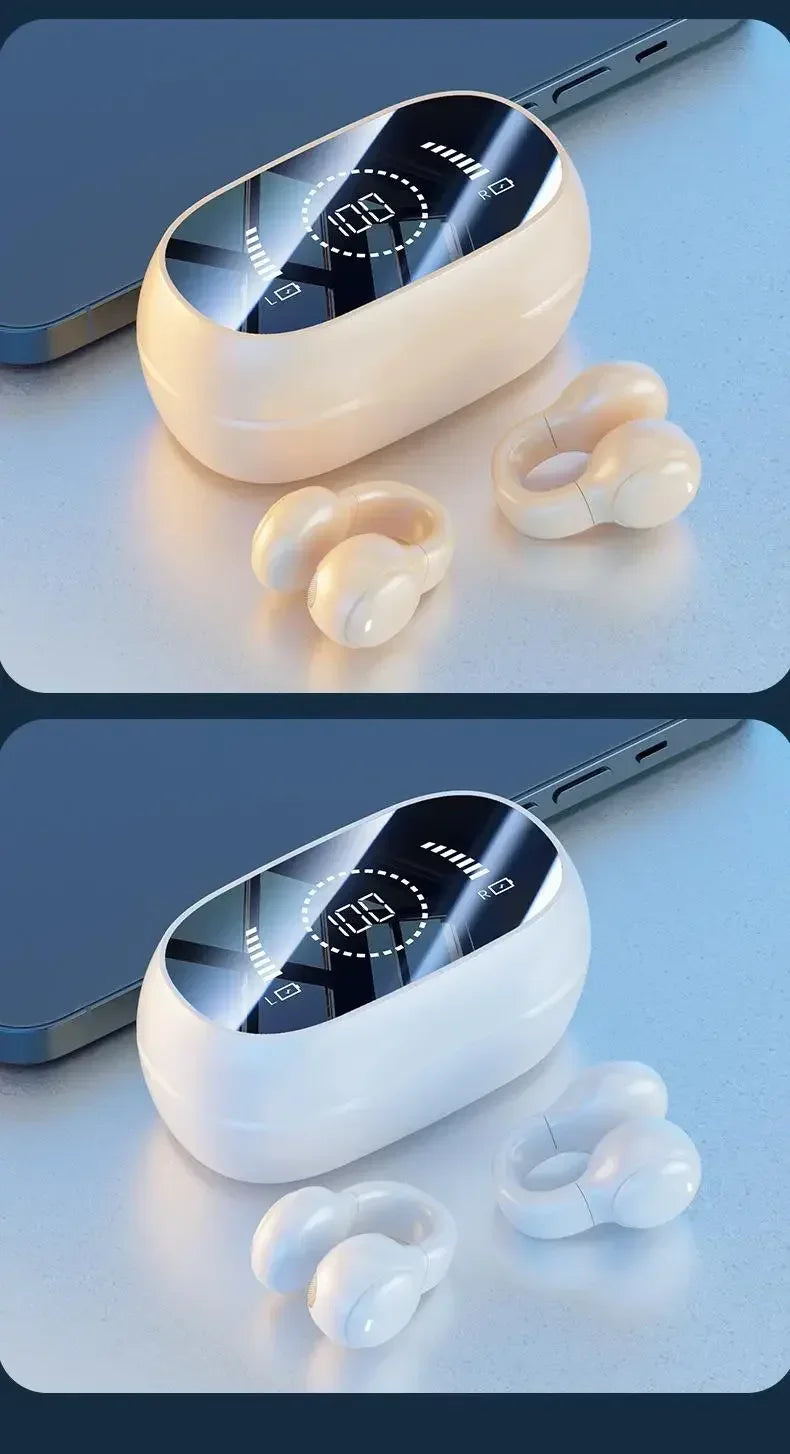 New Model 2026 X51 Wireless Earbuds Bluetooth Headset Charging Earphones Bone Conduction Headphones Sport With Mic free