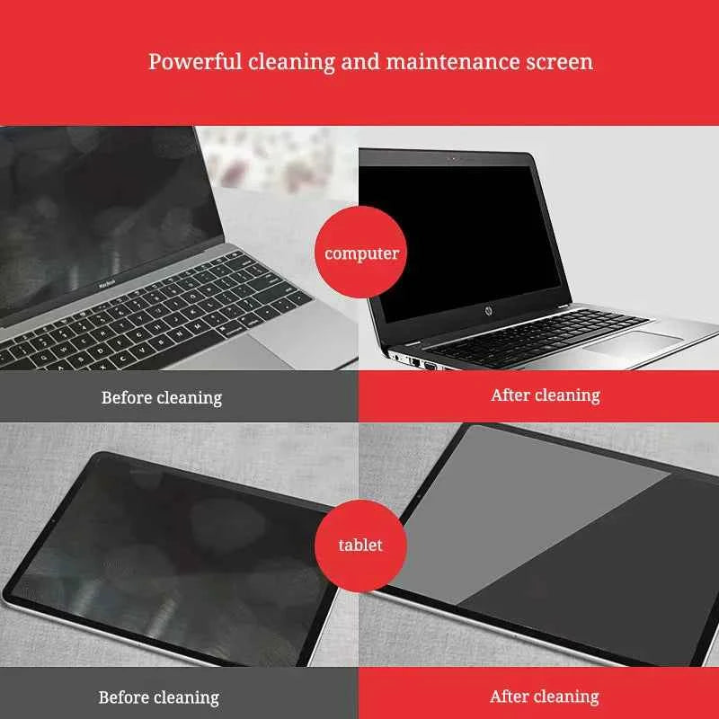 KCL-1005 Cleaning Kit Computer Periphery LCD Screen Universal LCD Screen Cleaning Three piece Cleaning Kit