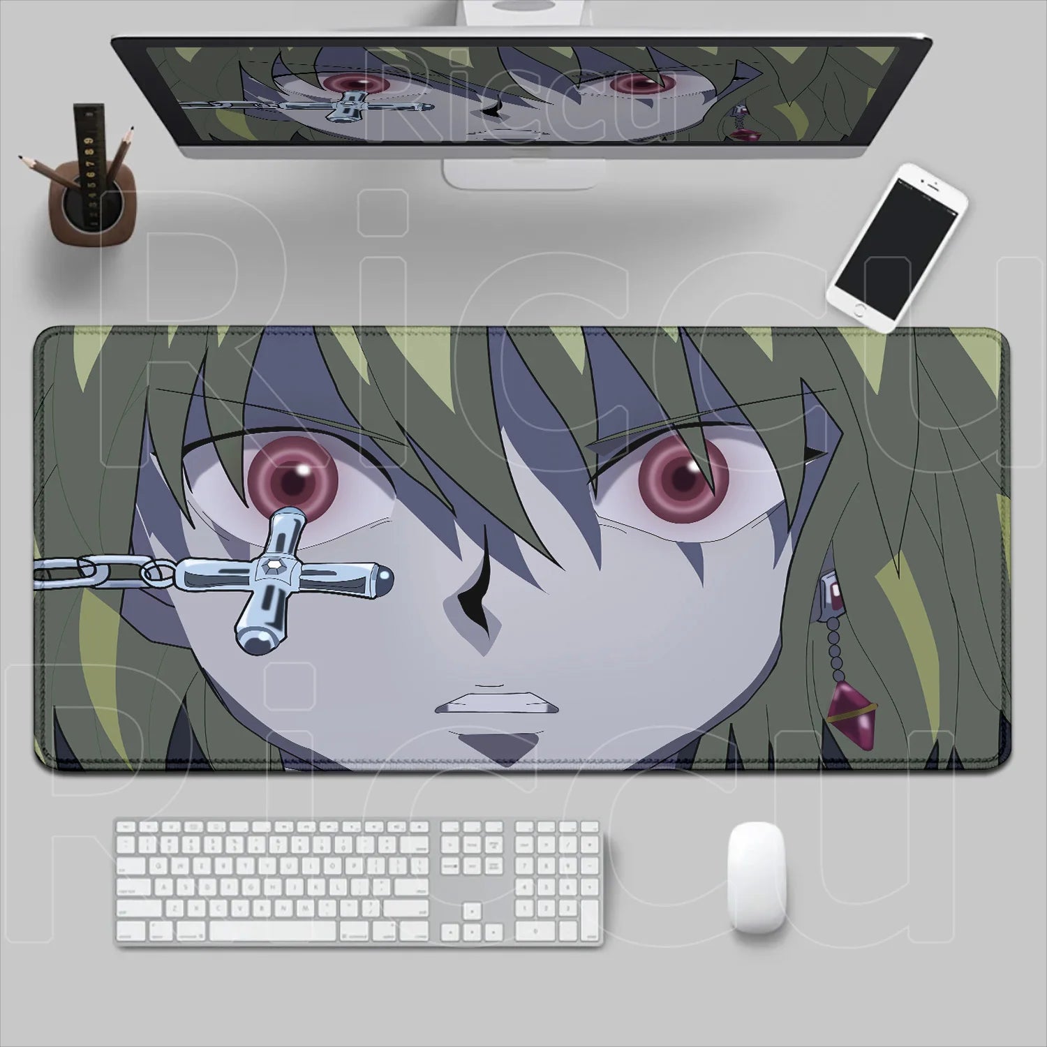 New Hxh Large Mousepad Hunter X Hunter Mouse Pad XXL Gaming Accessories Office Gamer Keyboard Desk Mat Non-Slip Laptop Anime Rug