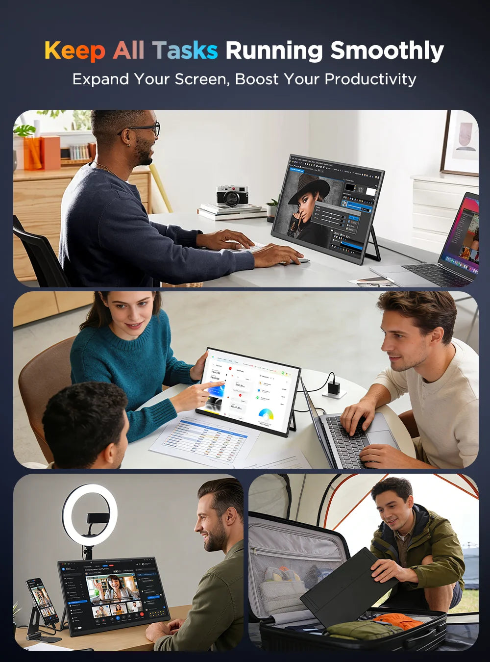 UPERFECT 4K Portable Touchscreen Monitor 15.7