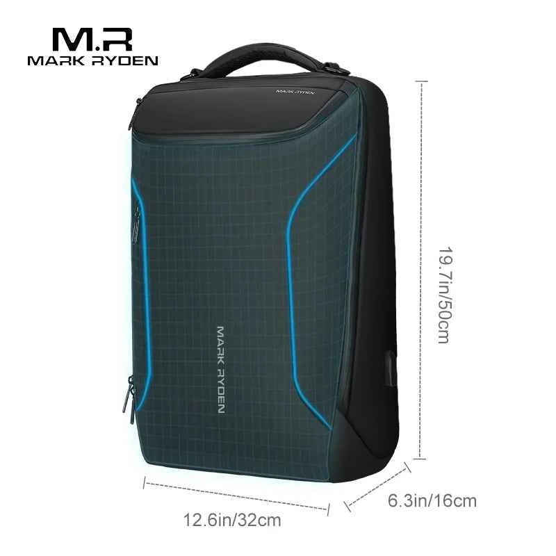 Mark Ryden 2025  Anti-Thief Fashion Men Backpack Multifunctional Waterproof 15.6 Inch Laptop Bag Man USB Travel Charging Bag