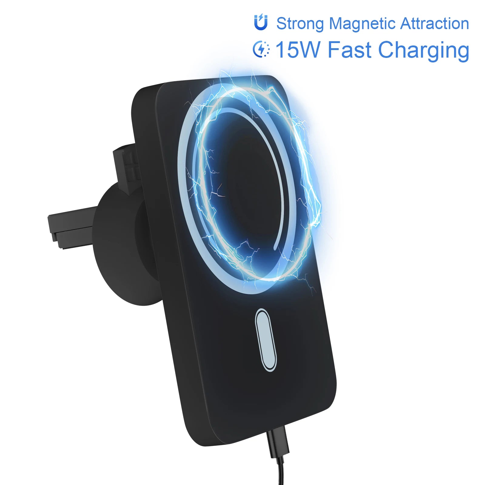 Magnet Wireless Car Charger 15W Phone Holder Car Air Vent Fast Charging Pad For Magsafe iPhone 17 16 15 14 13
