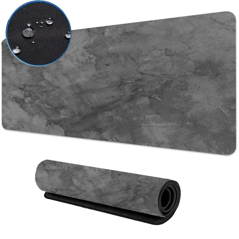 900x400 Gray Textured Tarpaulin Mouse Pad Waterproof Mat Gaming Accessories Control MousePad Gamer Water Proof Cloth Desk Mat