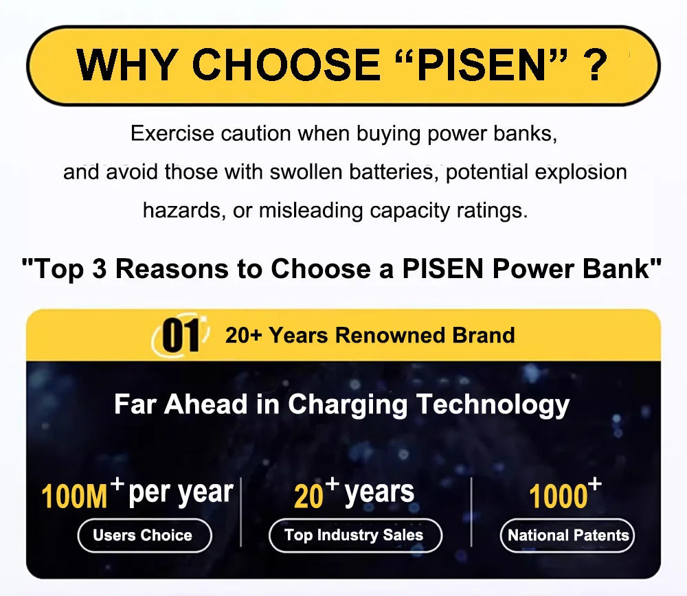 PISEN Magnetic Wireless Power Bank 5000mAh With Foldable Stand Fast Charging Portable Charger Bank For MagSafe iPhone Samsung