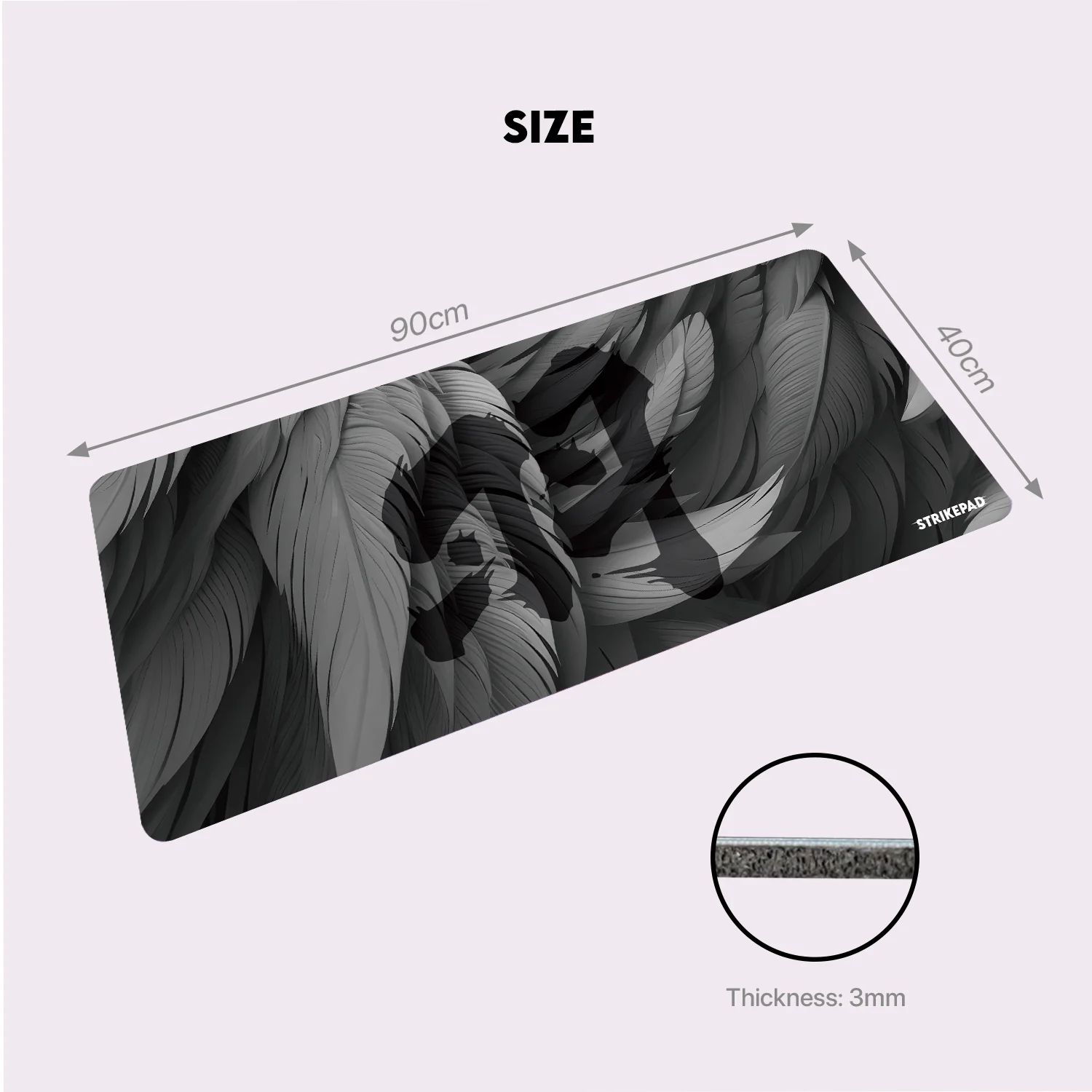 FANTECH Strikepad MST491 Gaming Mousepad Alluring Holographle Design 490x420x3mm Mouse Mat  490x420x3mm