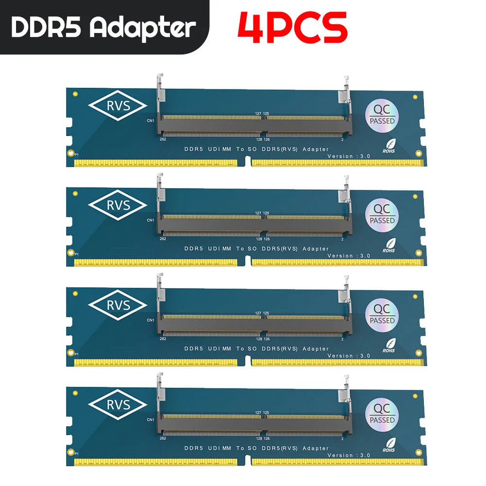 Laptop SO DDR5 RAM To Desktop DDR5 U-DIMM Adapter  Memory Card Converter  Laptop To Desktop SO-DIMM To PC DIMM Card