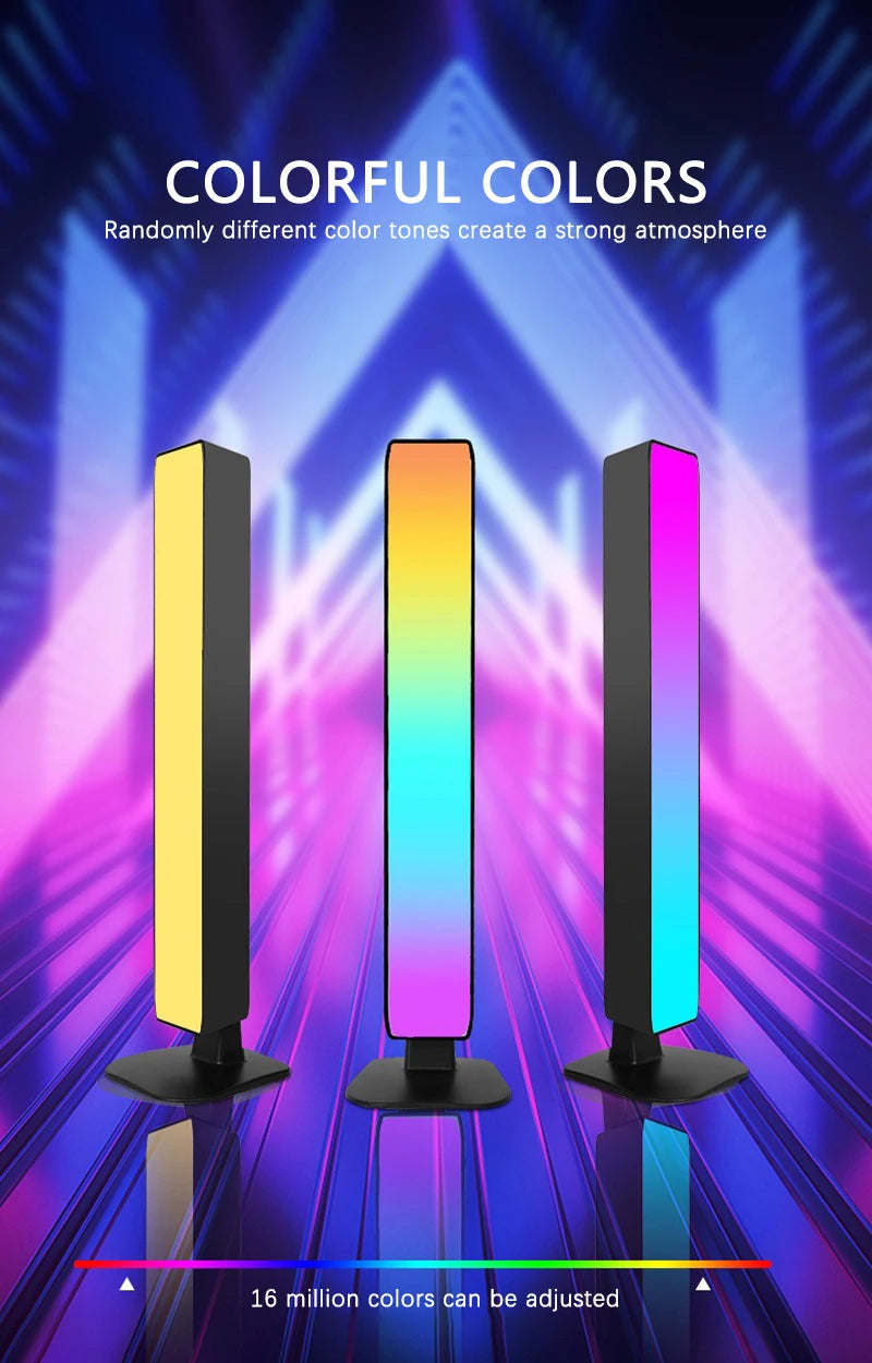 Smart Tuya RGB Gaming Atmosphere Light WIFI TV Game Computer Desktop Decor Desk Lamp  App Remote Control Car Music Rhythm Light