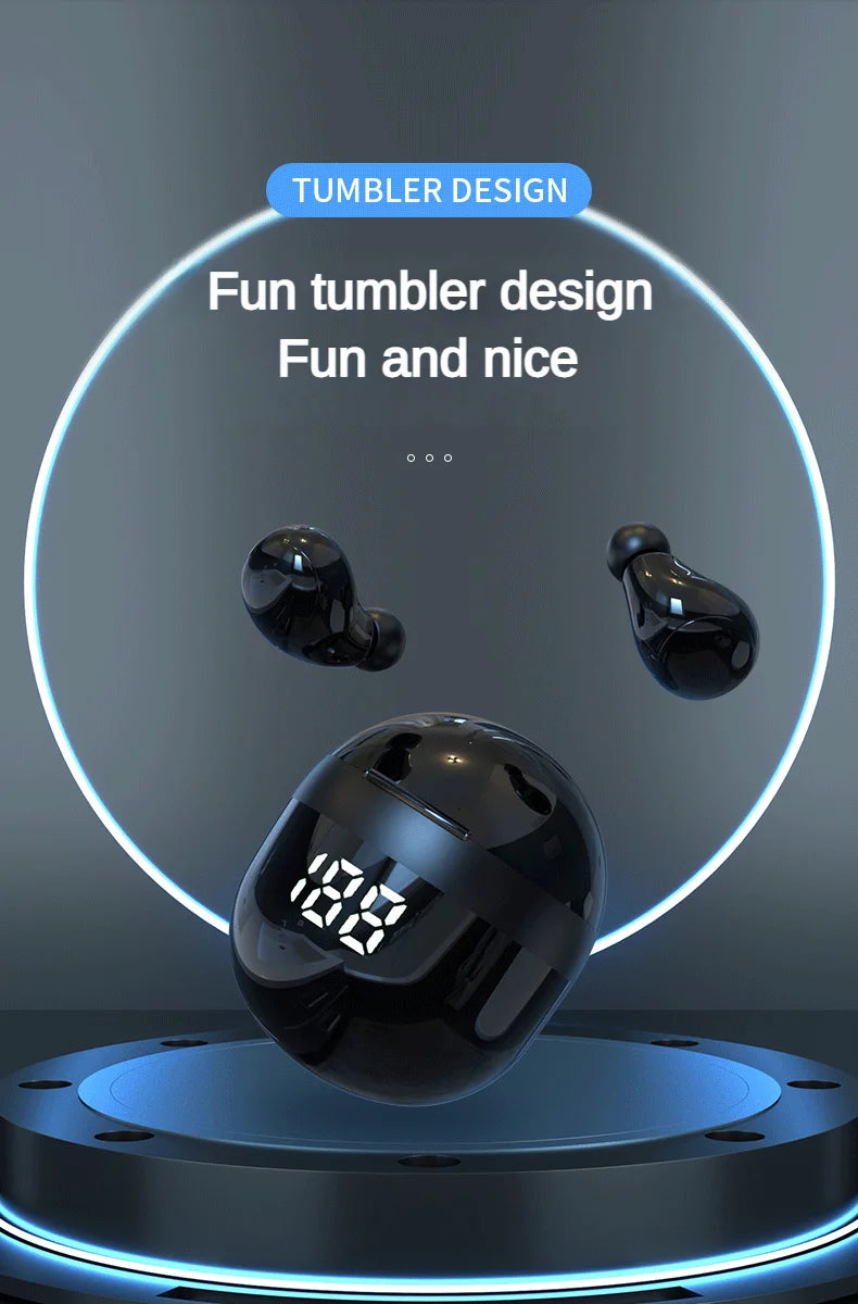 Super Bass Sleep Headphones Wireless Bluetooth Earphones With Mic Sports Earbuds Noise Reduction Mini HD Headset For Smart Phone