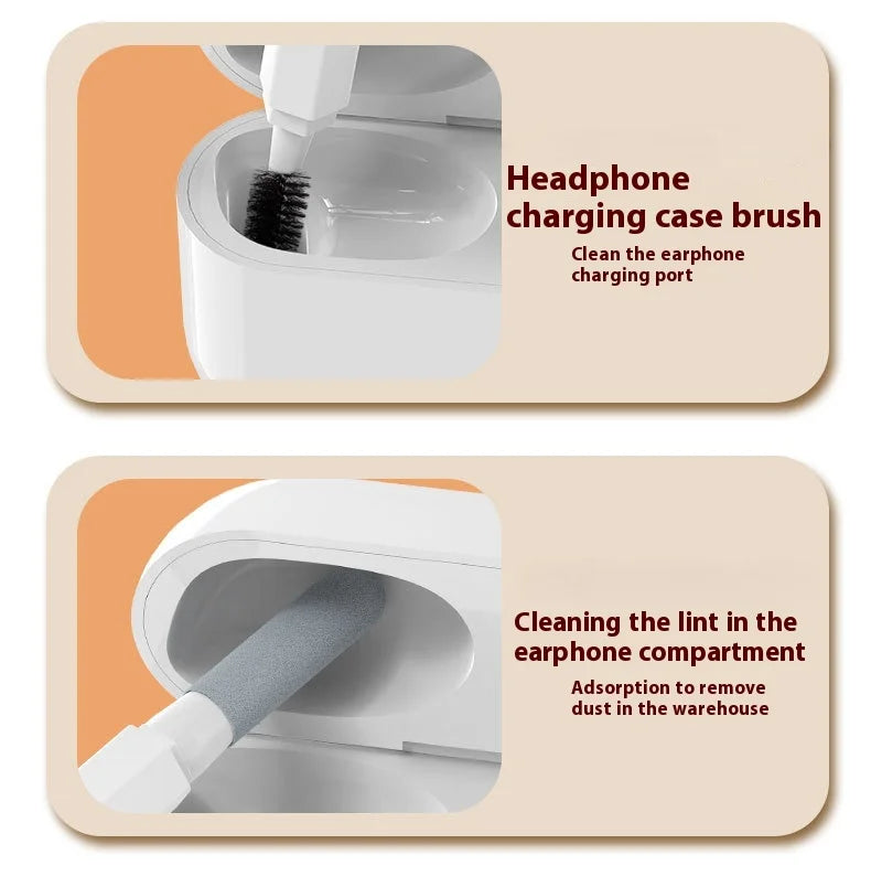 21-in-1 Electric Vacuuming Computer Multi-function Cleaning Brush Kit Camera Headset Keyboard Cleaning Supplies (with detergent)