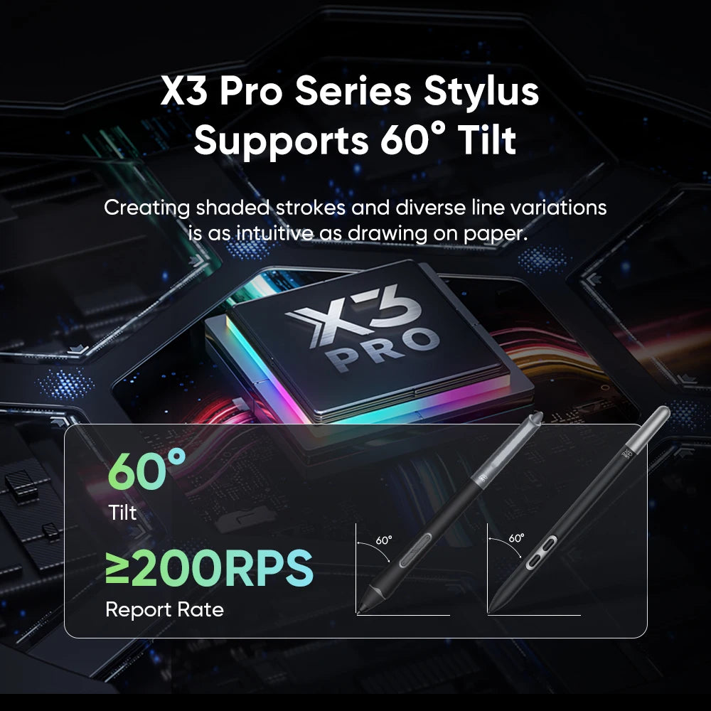 XPPen 4K Artist Pro 24 (Gen 2)  Graphics Tablet Monitor 23.8 Inch Calman Verifed Display Dual 16K Levels Stylus Support 60 Tilt