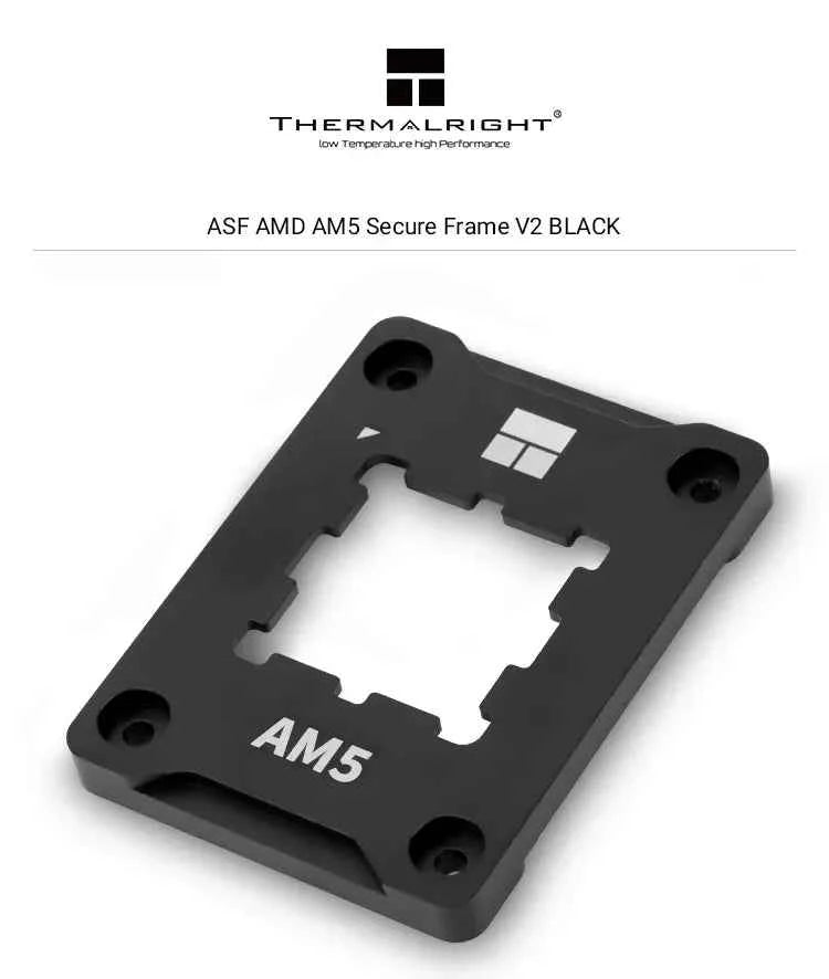Thermalright AM5 SECURE FRAME V2 BLACK AMD AM5 ILM Bending Correct Frame ASF AM5 BLACK V2
