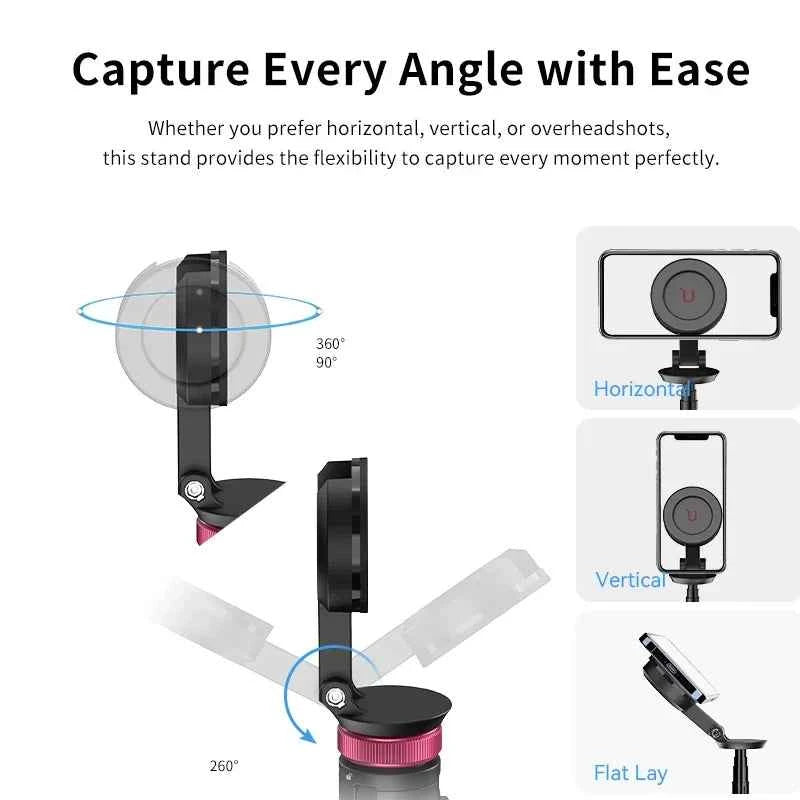 Ulanzi MT-84 1.53M Magsafe Selfie Stick Tripod Stand Bluetooth Remote Phone Extension Tripod for IPhone 16 15 LiveStreaming Vlog