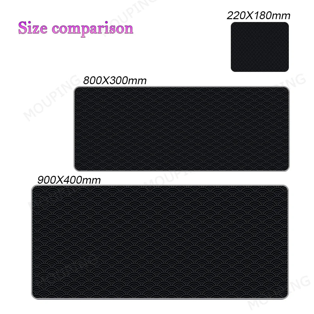Black Deskmat Carpet Desk Accessories Laptop Gamer Mause Pad White Mouse Pad Large Mousepad 900x400 Office Tables mouse mats