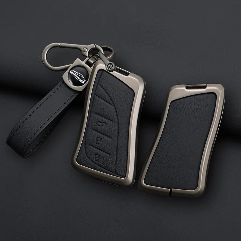 Car Zinc Alloy Leather Key Case Cover Chain For Lexus NX ES UX US RC LX IS 250h RX 350h LS 450h 260h 300h UX200 LM350H LM500H