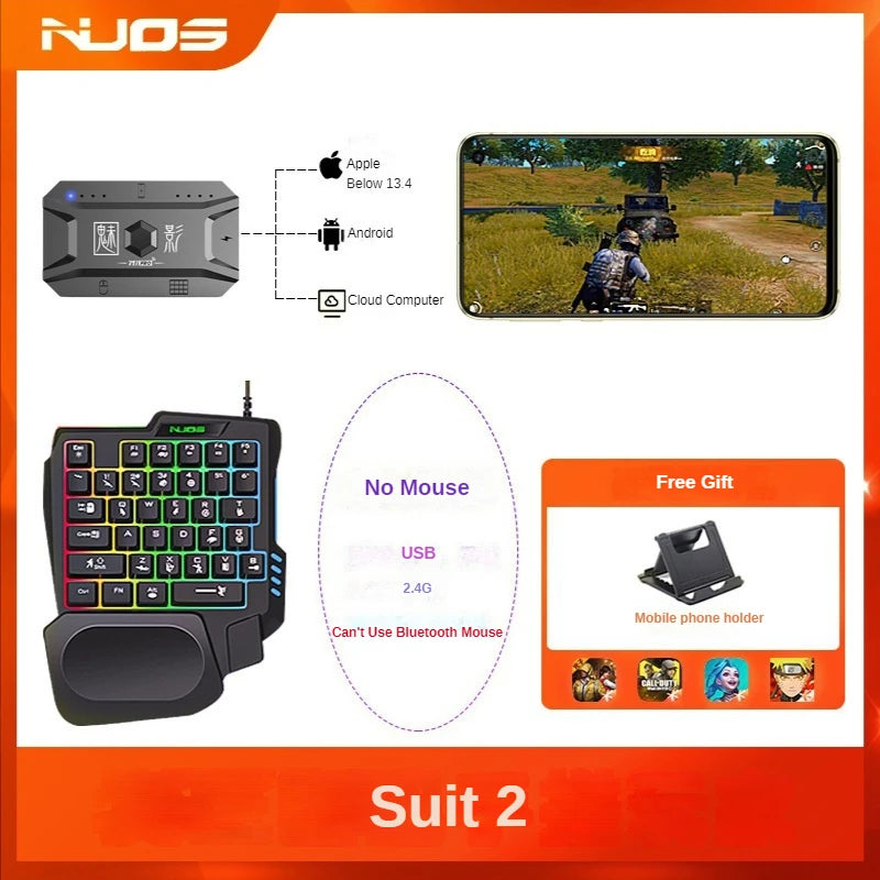 M1 Pro Gamepad Mobile Phone Game Converter Mouse Keyboard Game Controller BT5.0 Programmable Adapter Support iOS Android System