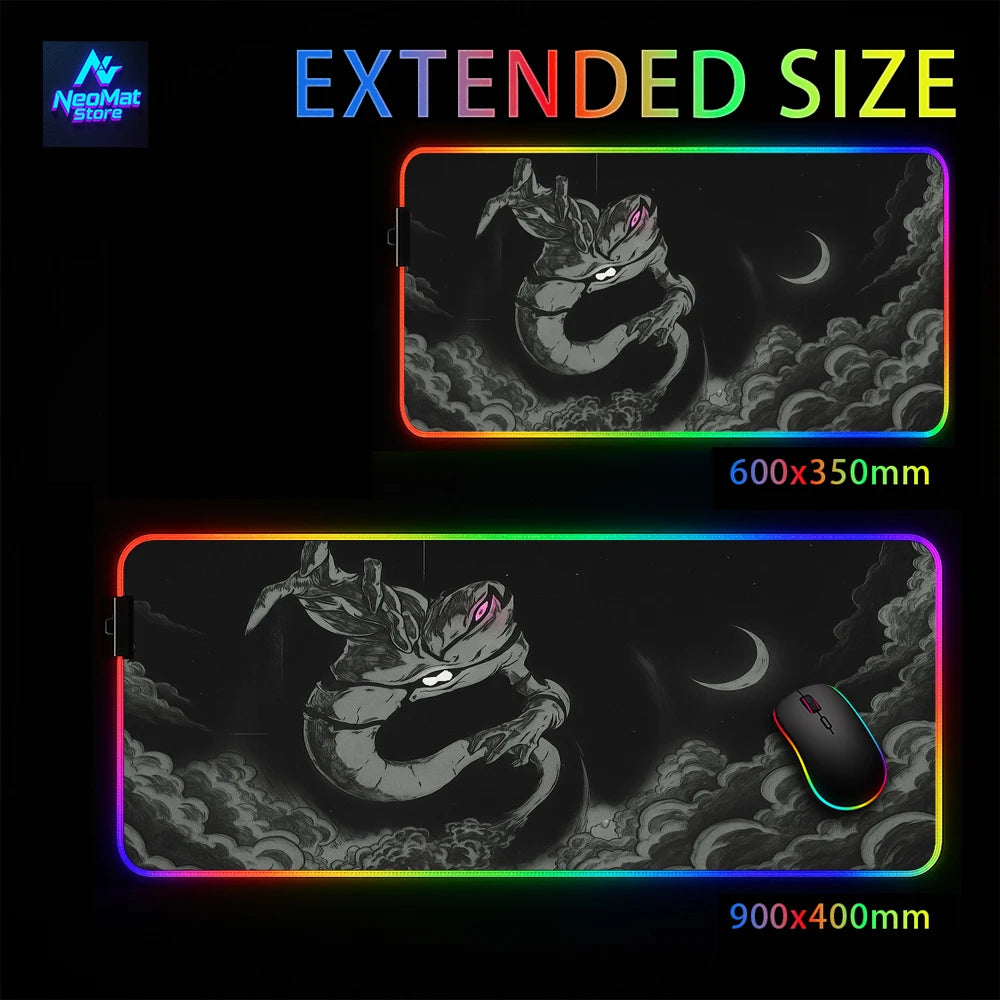Light Up Mouse Pad with Backlight Led Loight Mousepad Pc Decoration Black Gaming Mat Pc Carpet 1200x600 Rgb Deskmat 1000x500