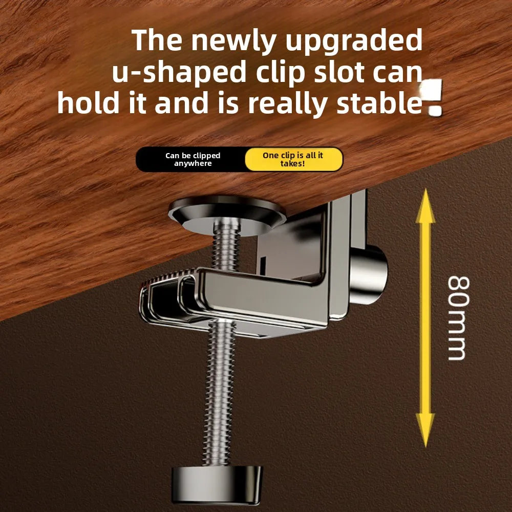 Adjustable Tablet Stand 360-degree Rotation 3 Sections Arms Bedside Phone Holder Portable Foldable Lazy Bracket