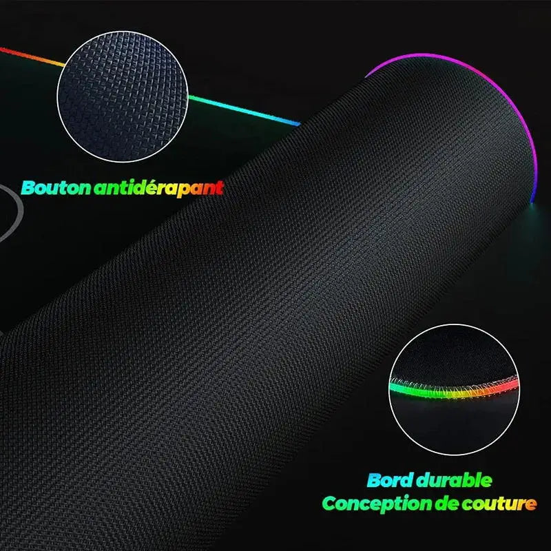 Geometry Large RGB Gamer Mousepad 40x90cm Hexagon Mouse Mat Gaming Mousepads LED Keyboard Mats Luminous Desk Pads Mouse Pad