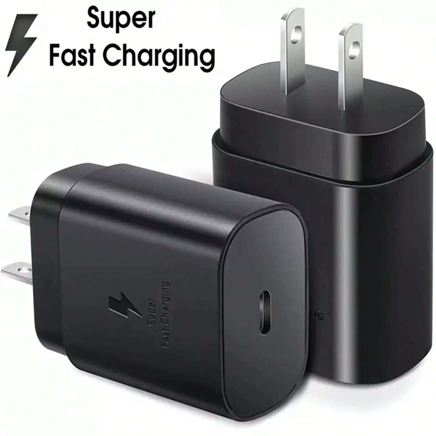 25W USB-C Fast Charging Wall Charger Adapter Compatible with Samsung Galaxy & iPhone Series Smartphones and Tablets