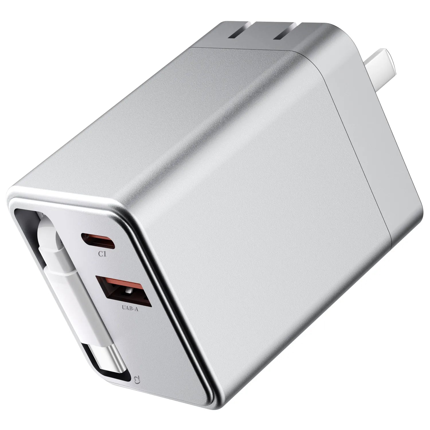 65W USB Type C Charger with Retractable Cable PD Fast Charging For Most Mobile Phones,Laptop