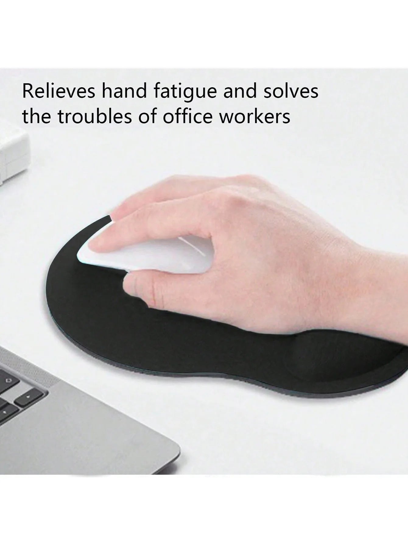 1 Piece Eva Wrist Rest Mouse Pad Laptop Mouse Wrist Support Pad Soft and Comfortable Solid Color Non-Slip Wrist Rest Mouse Pad Suitable for Daily Desktop Office Use