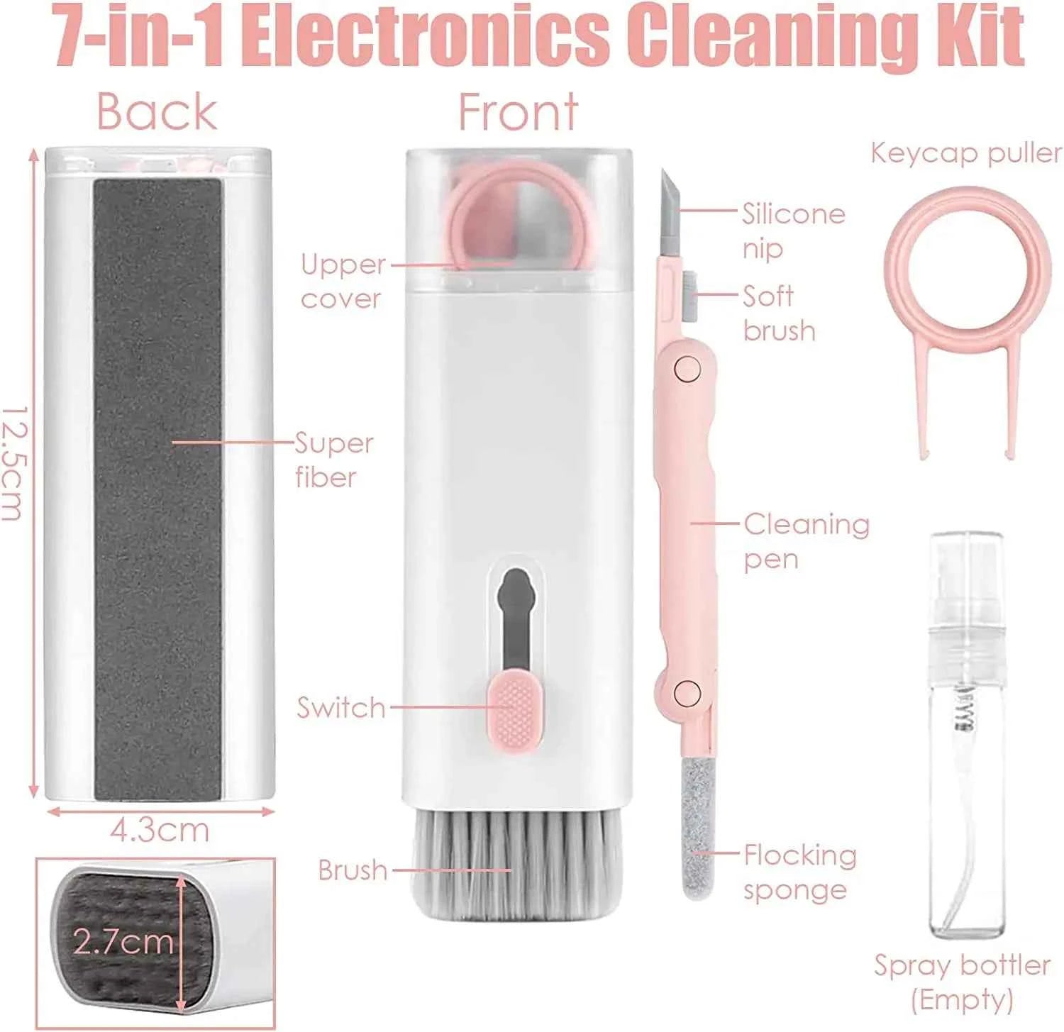7 in 1 Electronic Cleaner Kit Laptop/Keyboard Cleaner, With Keycap Puller
