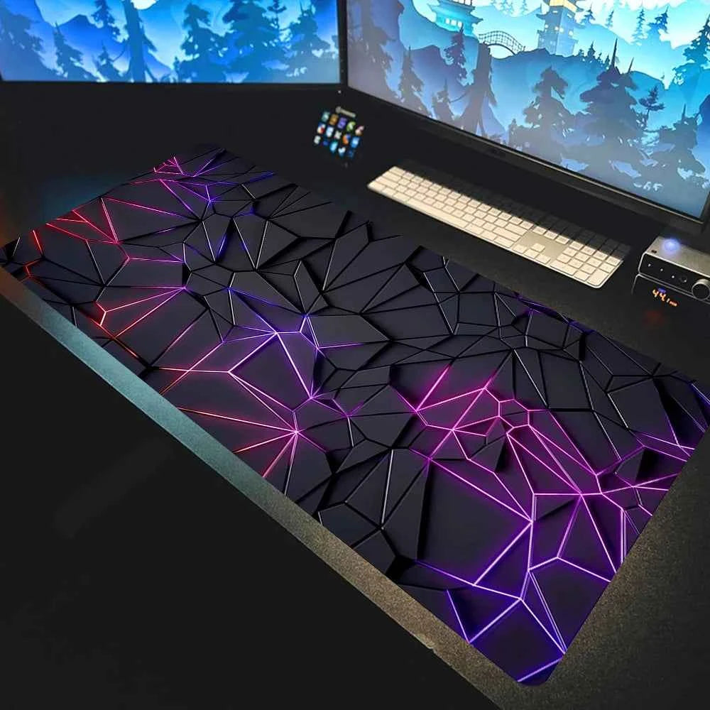 Colorful Hexagon Mouse Pad Large Computer Office Game Table Mats XXL Rubber Anti-slip Gaming Keyboard Mousepads Long Desk Pads