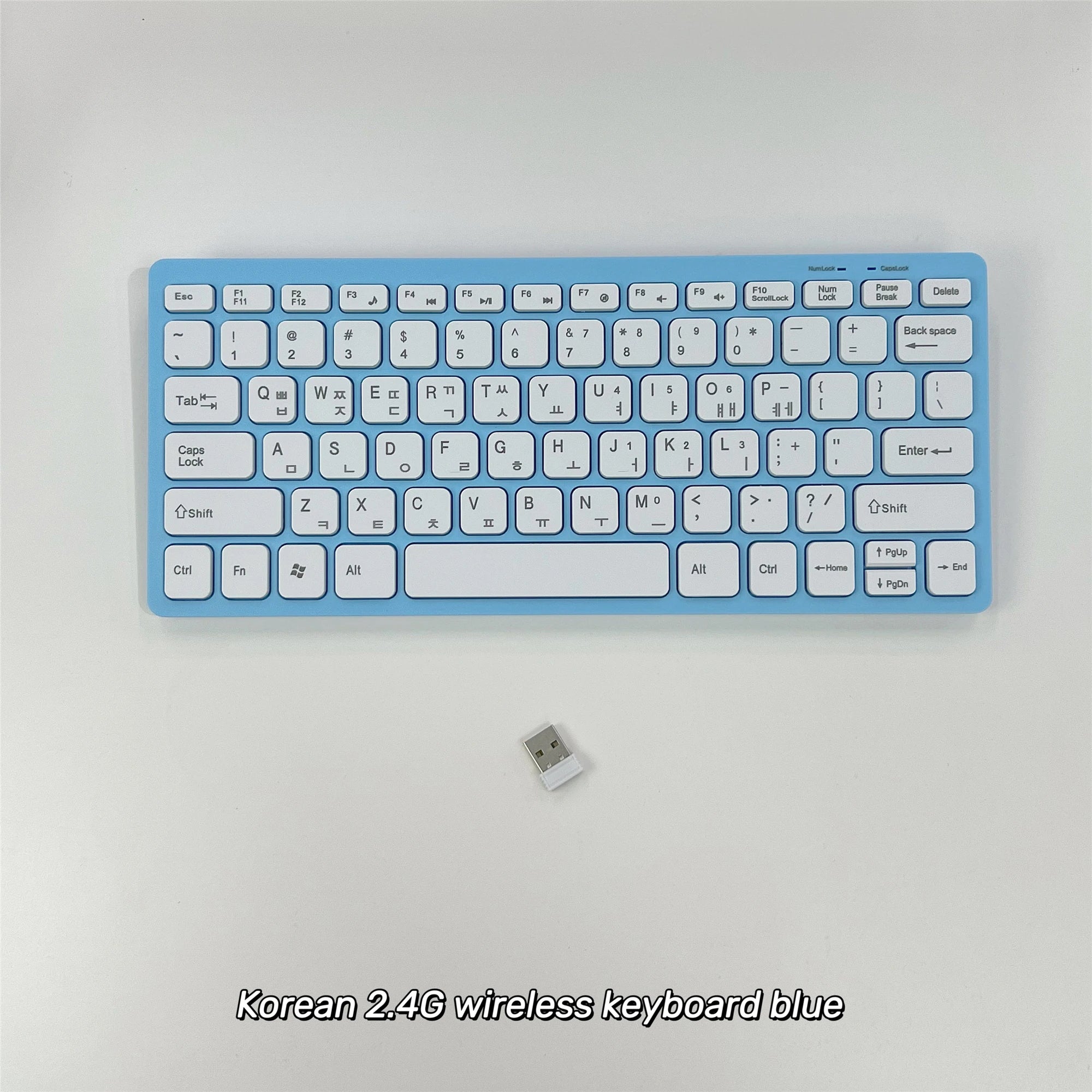 Korean 2.4G Wireless Keyboard and Mouse Protable Mini Keyboard Mouse Combo Set For Notebook Laptop Mac Desktop PC Computer