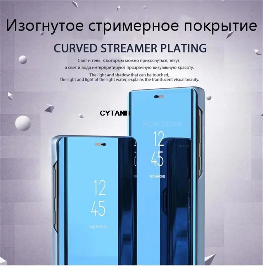 S26 Case Smart Mirror Leather Flip Magnetic Stand Cover For SamsungS26 Samsung Galaxy S 26 Plus Ultra S26Plus S26Ultra 5G shell
