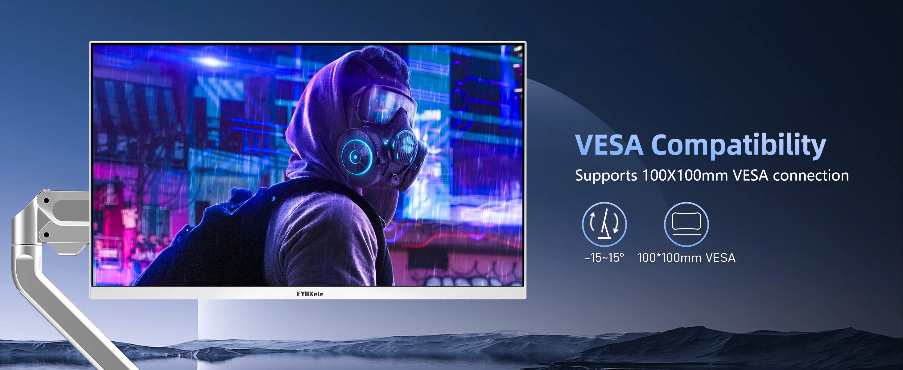 FYHXele 27 inch 180Hz IPS Gaming Monitor 1Ms Fast Response Speed 1920 * 1080 HDMI DP Ultrawide PC Support Vesa Wall Mount