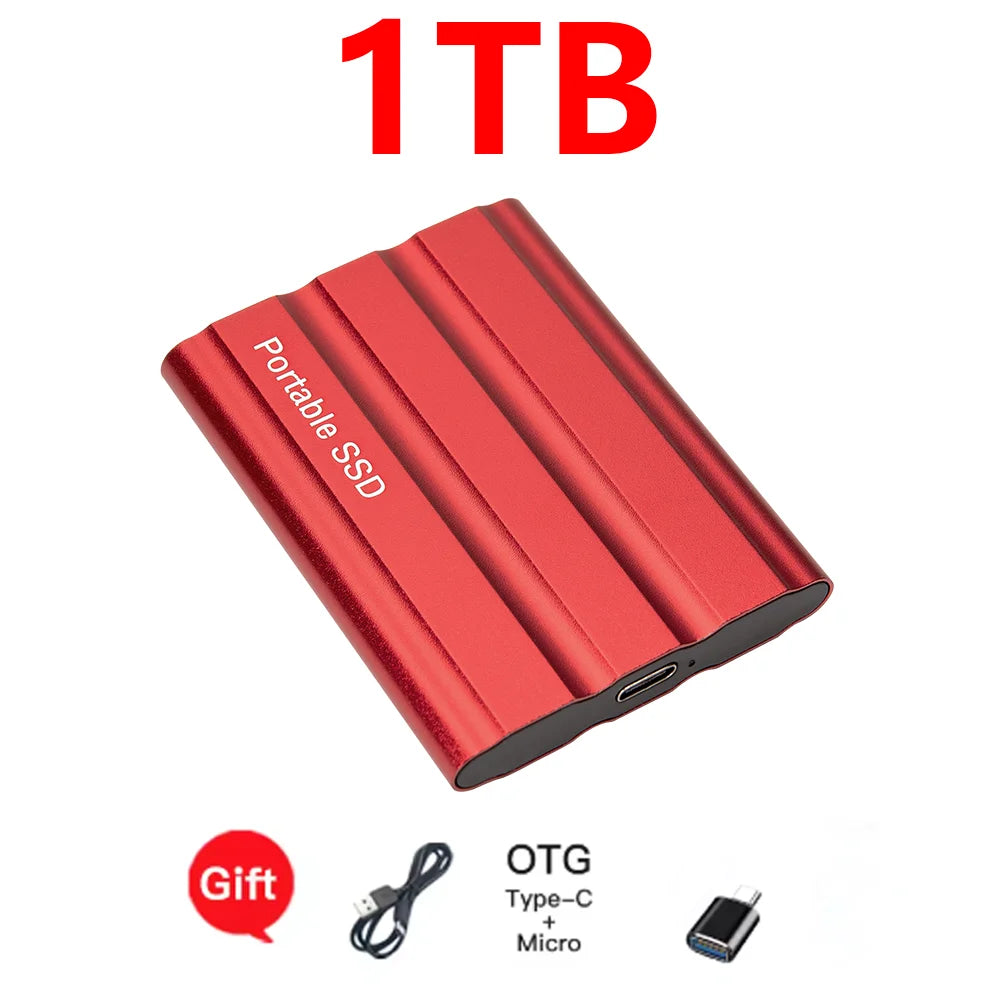 Reliable Slim Storage Device Portable External SSD 1TB 4TB 16TB 128TB High Speed for Notebook Laptop PC Usage