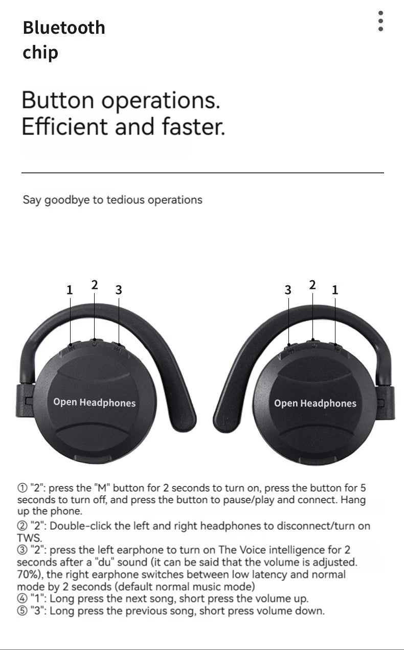 High Quality Wireless Bluetooth Earphones Bluetooth 5.2 TWS Headset Waterproof Sports Gaming Headphones For XIAOMI Iphone Choice