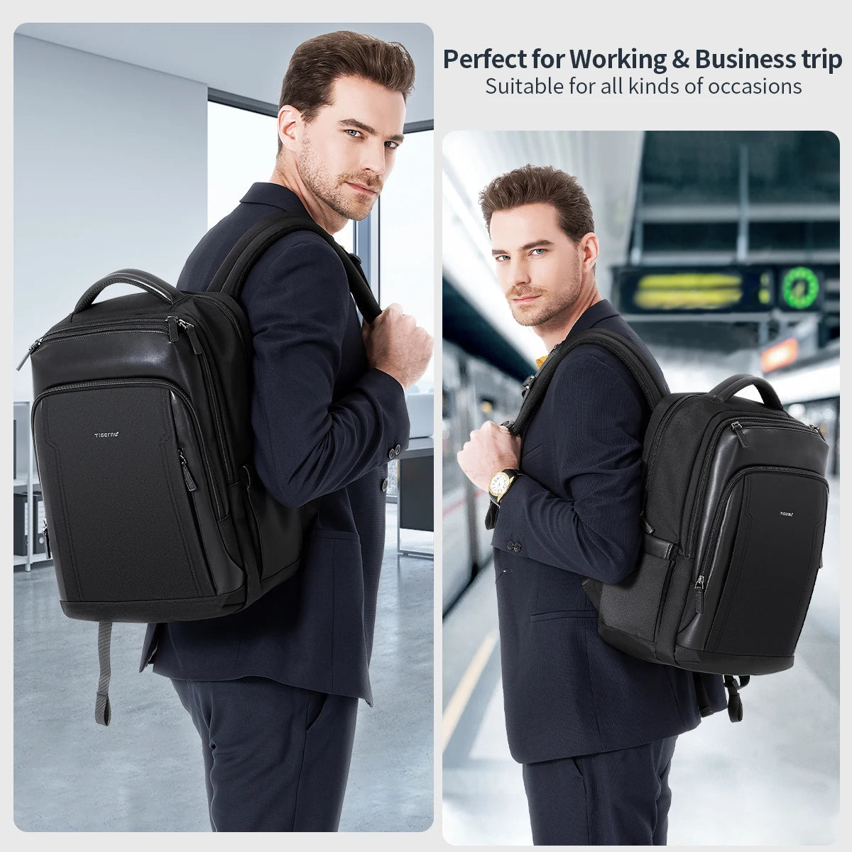 Tigernu Travel Backpacks For Men 14 15.6 17inch Laptop Backpacks Business Backpack Bags For Travel Backpacks Schoolbag knapsack