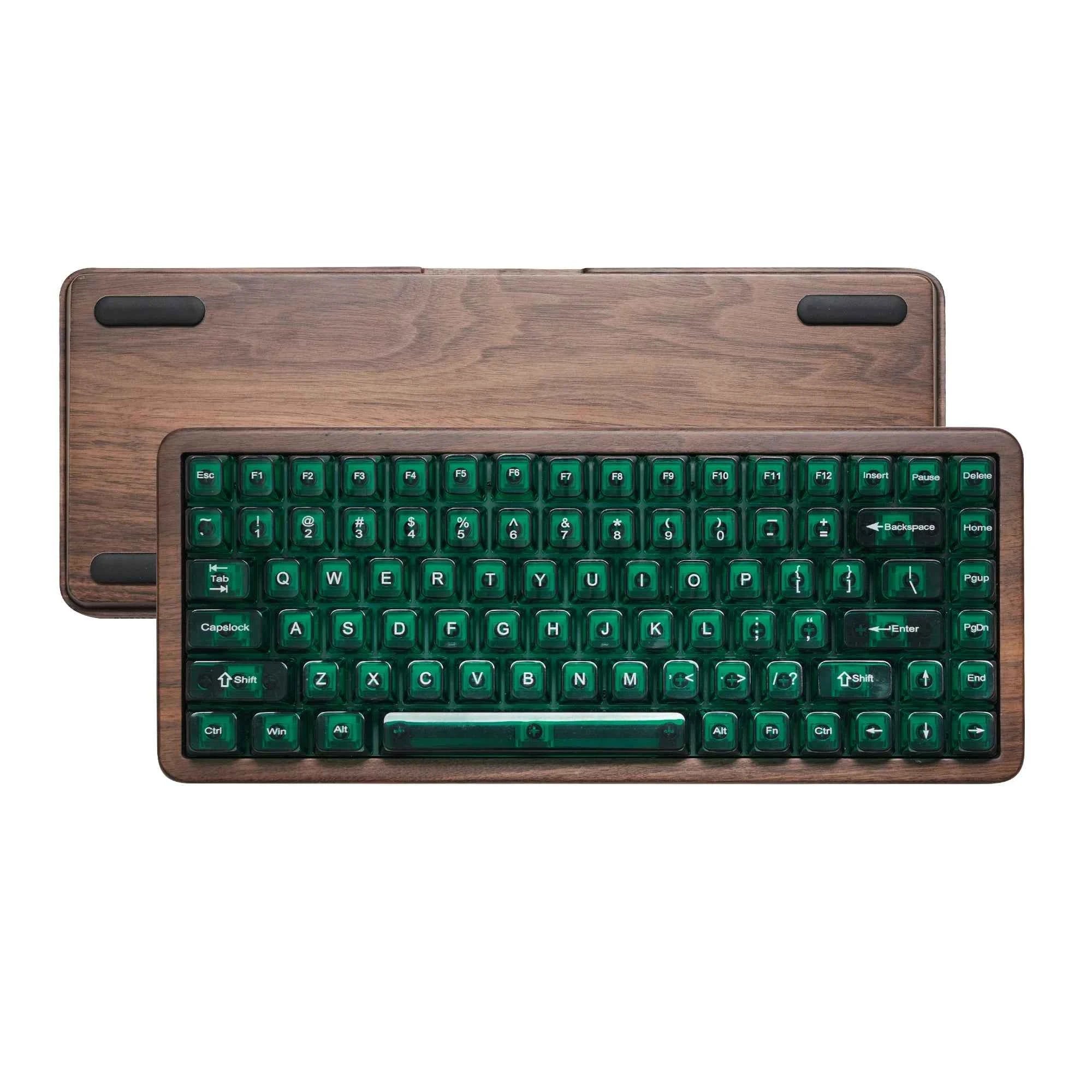 Womier WD75 QMK/VIA Wooden Gaming Keyboard 8000mAh Tri-Mode Wireless Mechanical Custom RGB Hot Swappable Keyboard