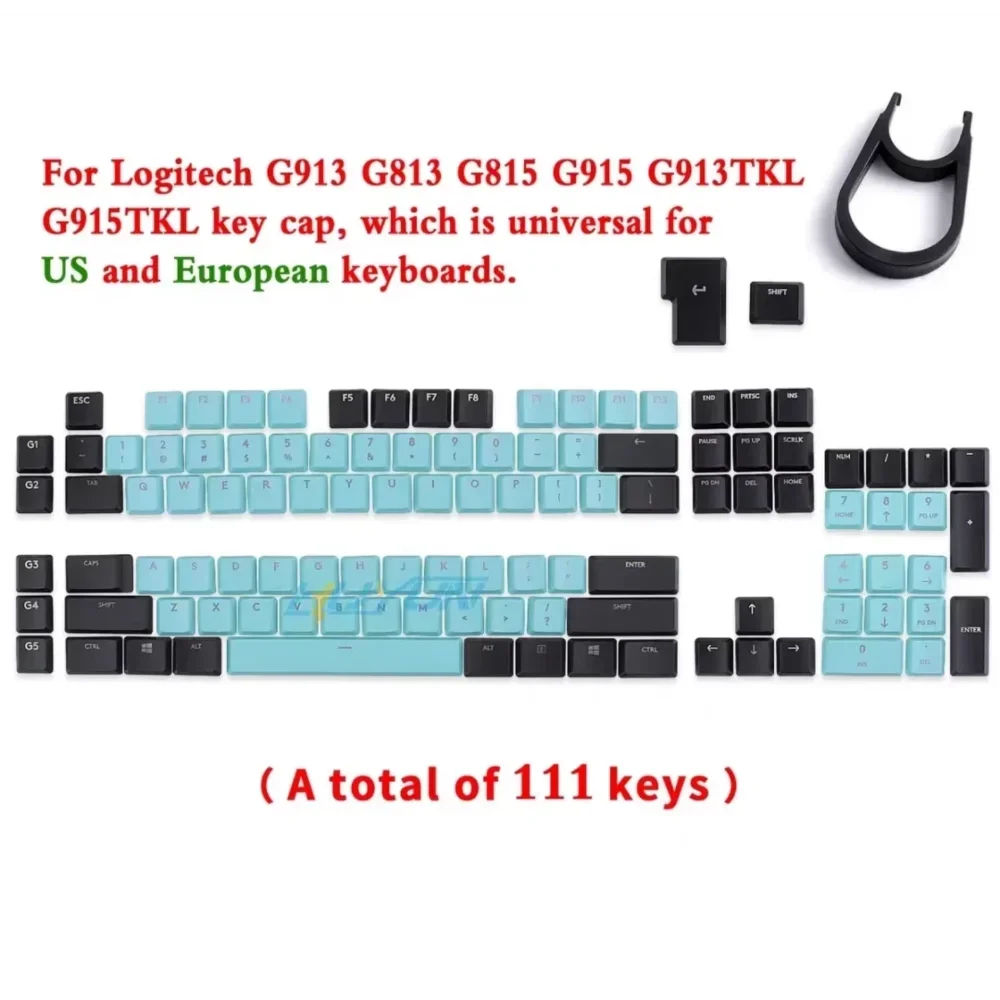 For Logitech G915\G913\G815\G813\TKL87 Gaming Mechanical Keyboard Keycaps Non-slip Textured Replacement Cap