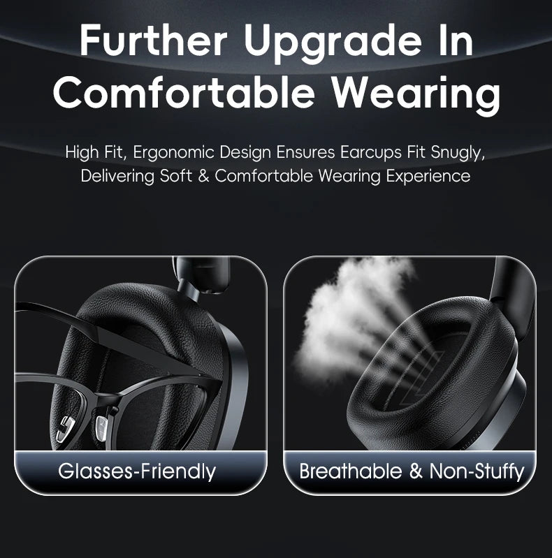Acer Ohr633 2026 New Model Wireless Bluetooth Headphones Hifi Stereo Sound Quality Anc Call Noise Reduction Foldable Adjustable Design Built-In High-Definition Microphone Gaming Headphones