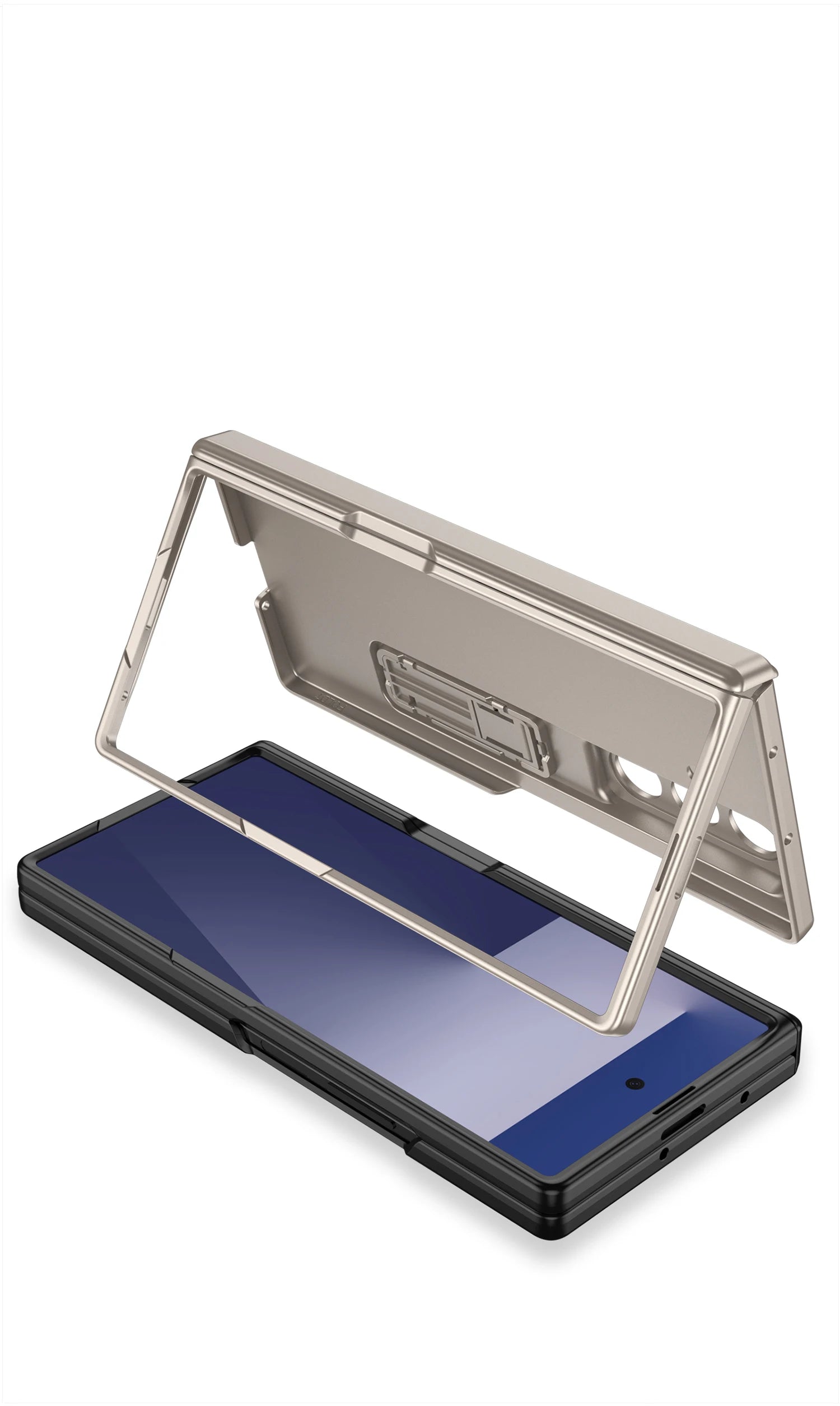 Magnetic Hinge All-included Case for Samsung Galaxy Z Fold 7 6 Ultra-thin Shockproof Stand Matte Cover for Samsung Z Fold7 Case
