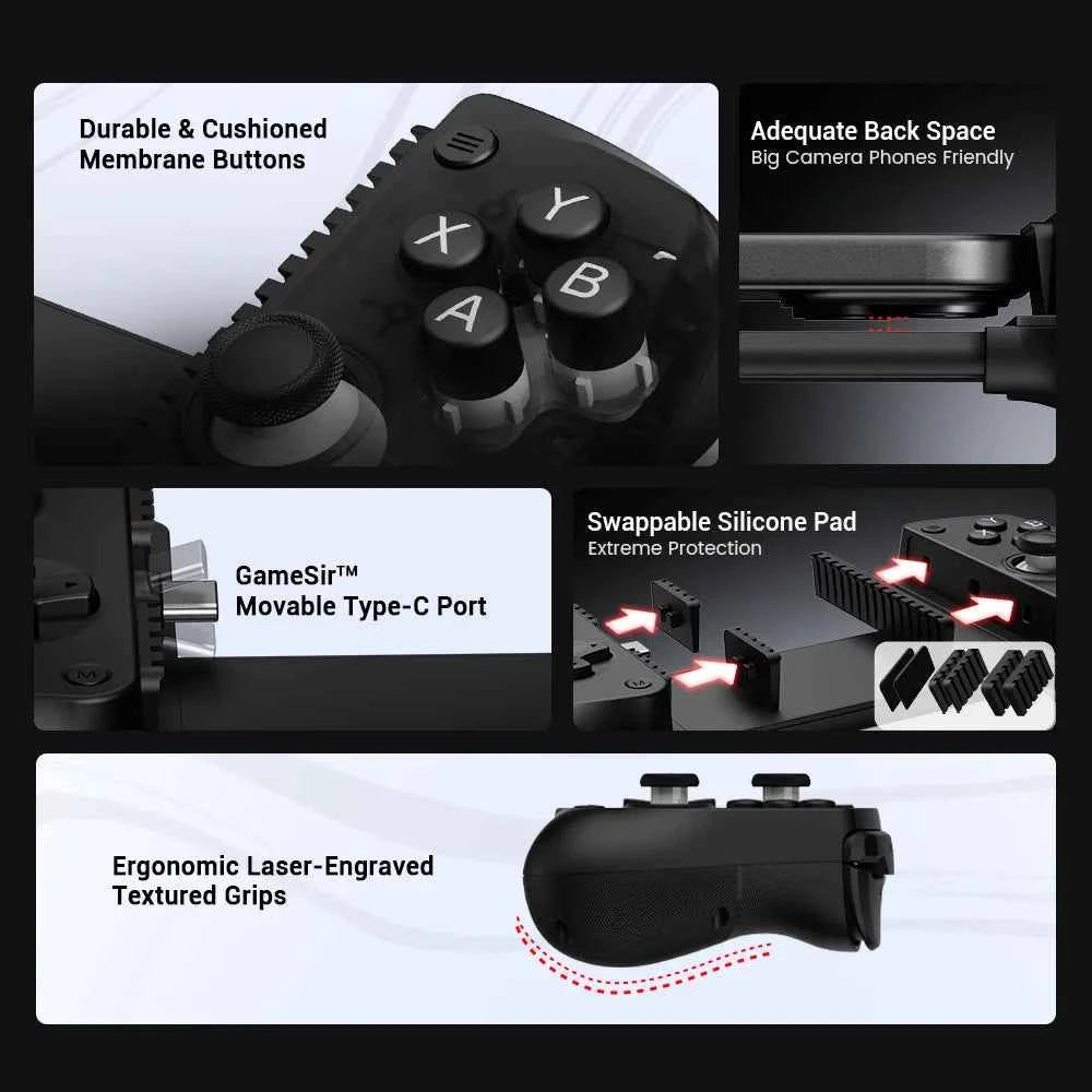 GameSir X5 Lite Mobile Gaming Controller Phone Gamepads for iPhone 16 15 Series IOS iPad Mini Y700 Android Tablet Controle