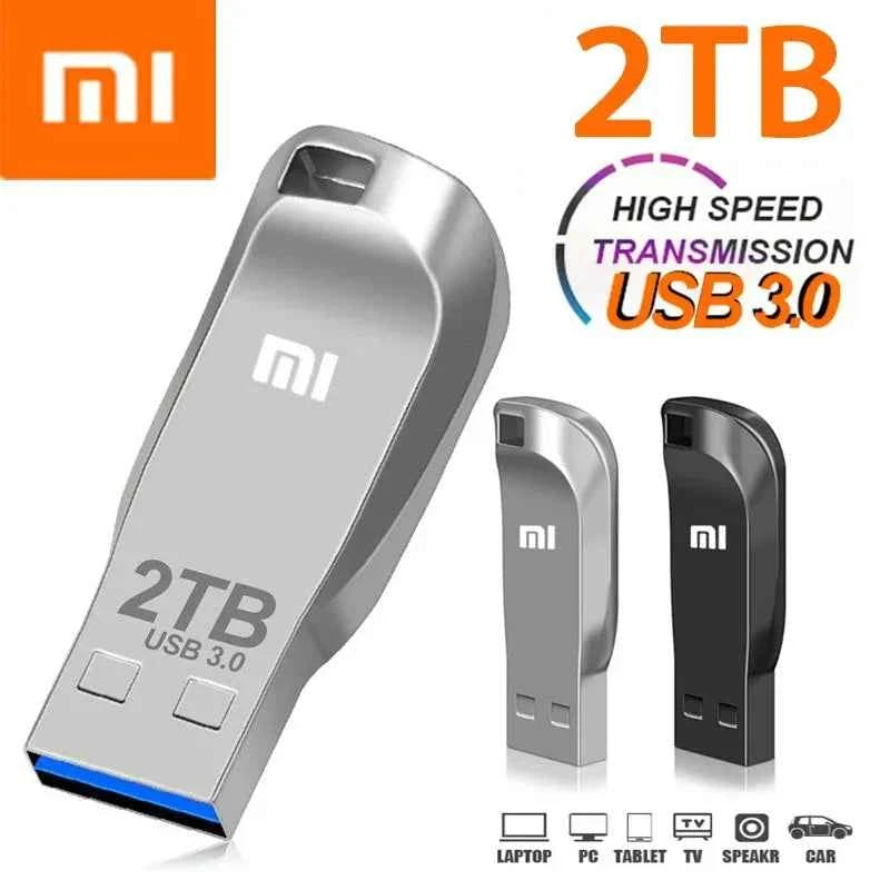 Xiaomi pendrive 3.2USB 2TB flash metal disk 1TB 512GB USB waterproof memory stick SSD unit, suitable for computer Disc buckle