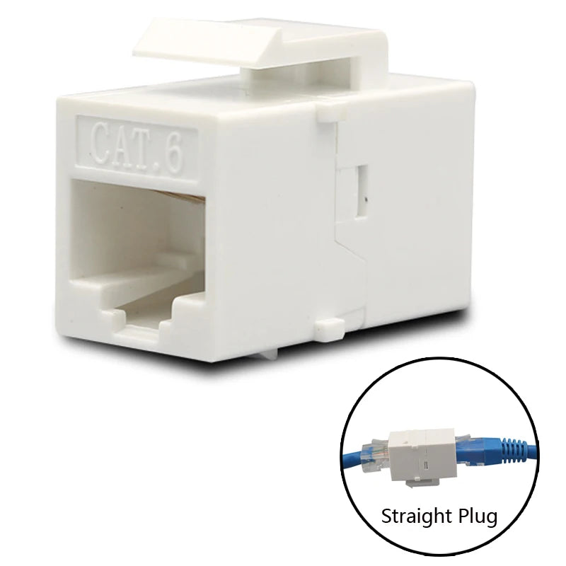 Cat6 Keystone Jack RJ45 Female Connector Blue CAT.6 LAN Ethernet Module Adapter Plug For 10GB Network Extension Socket
