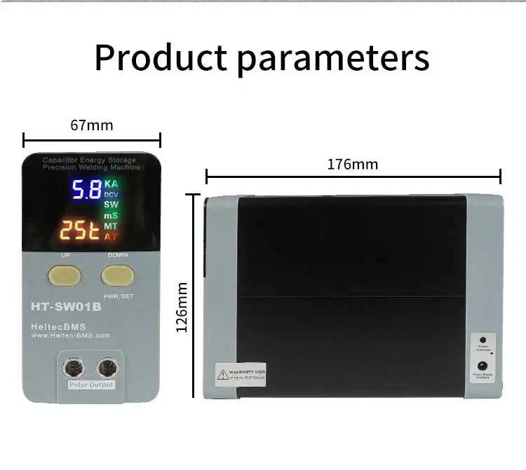 Heltec 21KW 36KW 42KW Capacitor Storage Battery Spot Welding Machine/Portable Small Spot Welder LED Display 0.5mm Thickness